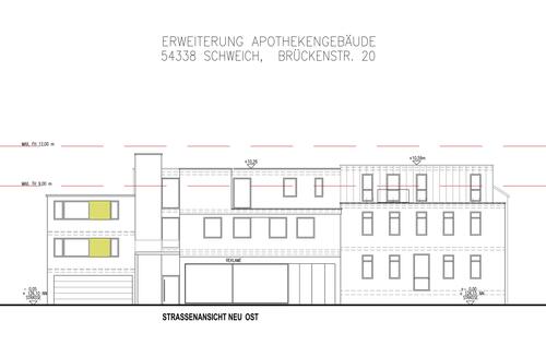 Ansicht Ost - Etagenwohnung mit 77,30 m² in Schweich zum Kaufen