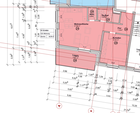 Wohnung Nr. 24 - 2 Zimmer Etagenwohnung zum Kaufen in Trier