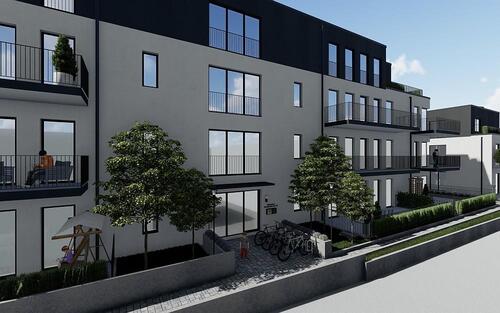 Gebäude A Eingang - Erdgeschoßwohnung mit 79,54 m&sup2; in Trier zum Kaufen