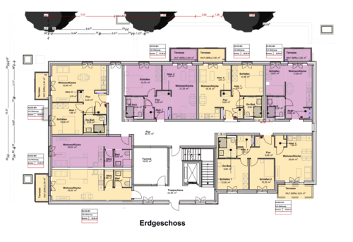 Erdgeschoss - 58 Zimmer Mehrfamilienhaus, Wohnhaus in Trier