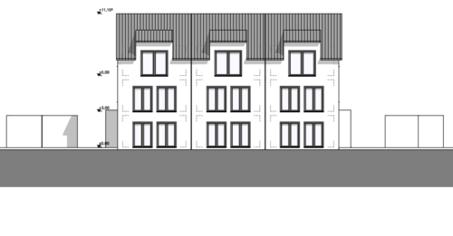 Ansicht 1 - Abrisshaus mit Baugenehmigung für 3 Reihenhäuser in schöner Lage von Sehlem
