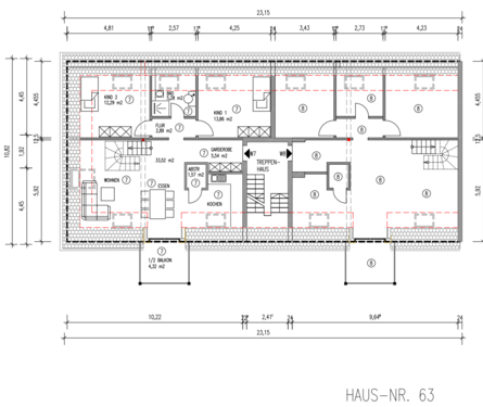 WE 7 DG- Haus 63 - Maisonettenwohnung mit 101,04 m&sup2; in Trier zum Kaufen