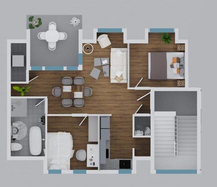 DG links - 3 Zimmer Dachgeschoßwohnung zum Kaufen in Bonn