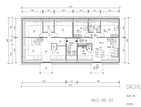 WE8 Dachgeschoss 63 - Maisonettenwohnung mit 108,64 m&sup2; in Trier zum Kaufen