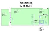 Wohnungen 2, 12, 22, 32 - 1 Zimmer Etagenwohnung in Trier