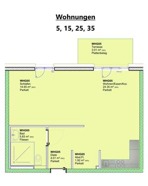 Wohnungen 5, 15, 25, 35 - 2 Zimmer Etagenwohnung zum Kaufen in Trier