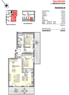 Wohnung 6 - 3 Zimmer Etagenwohnung zum Kaufen in Palzem