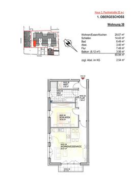 Haus 3_Wohnung 38 - 2 Zimmer Etagenwohnung zur Miete in Trier