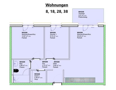 Wohnungen 8, 18, 28, 38 - 3 Zimmer Etagenwohnung in Trier