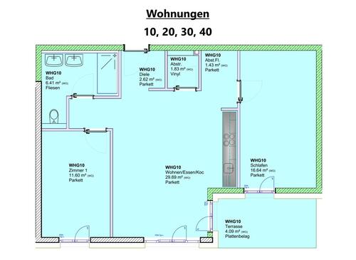 Wohnung 10, 20, 30, 40 - 