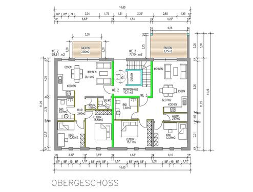 Obergeschoss - Etagenwohnung mit 69,91 m² in Wolsfeld zum Kaufen