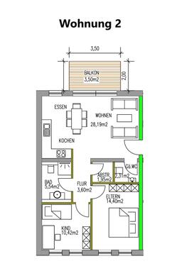 Wohnung 2 - 3 Zimmer Etagenwohnung in Wolsfeld