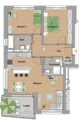 Wohnung 15 - 3 Zimmer Etagenwohnung zur Miete in Trier