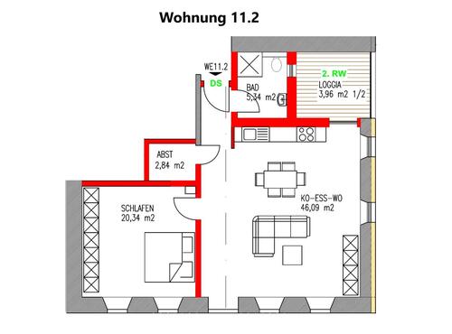 Wohnung 11.2 - Sanierte Eigentumswohnung Schweich-Stadtmitte - Günstige KFW Darlehen + Zuschuss 24.000 EUR