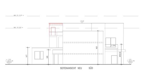 Seitenansicht Süd - 