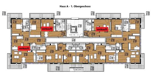 Haus A - 1. Obergeschoss - Etagenwohnung mit 91,90 m&sup2; in Trier zum Kaufen