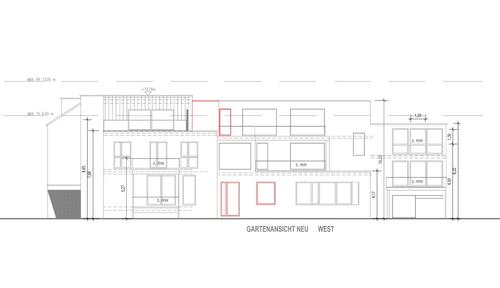 Gartenansicht West - 