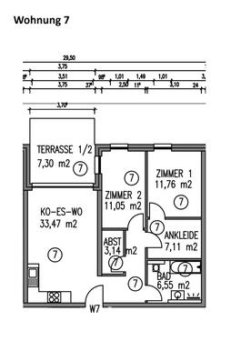 Wohnung 7 - 3 Zimmer Etagenwohnung zur Miete in Schweich