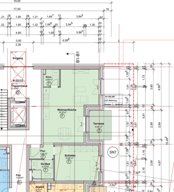 Wohnung Nr. 7 - Etagenwohnung mit 62,80 m&sup2; in Trier zum Kaufen