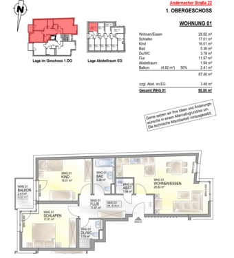 Wohnung 1 - 3 Zimmer Etagenwohnung zum Kaufen in Koblenz