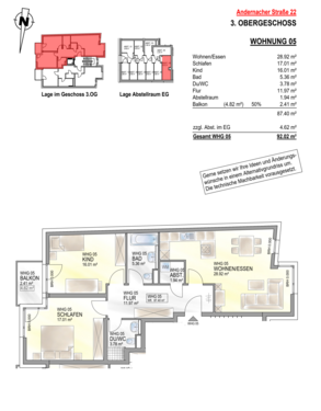 Wohnung 5 - Etagenwohnung mit 87,40 m² in Koblenz zum Kaufen
