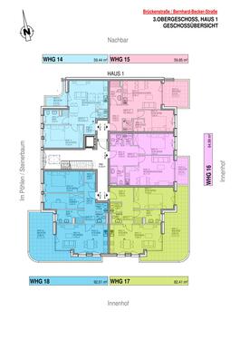 Haus 1 - 3. Obergeschoss - Etagenwohnung mit 61,51 m² in Schweich zum Kaufen