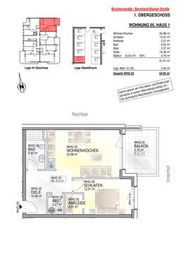 Haus 1 - Wohnung 5 - 2 Zimmer Etagenwohnung in Schweich