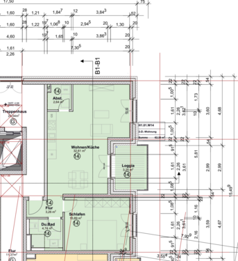 Wohnung Nr. 14 - 2 Zimmer Etagenwohnung zum Kaufen in Trier