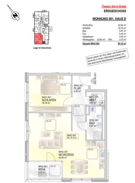 Wohnung 001 - 2 Zimmer Erdgeschoßwohnung zum Kaufen in Saarbrücken