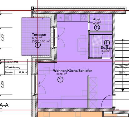Wohnung Nr. 1 - 1 Zimmer Erdgeschoßwohnung zum Kaufen in Trier