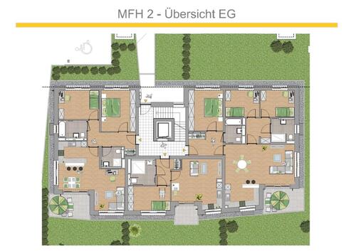 Übersicht EG - 4 Zimmer Erdgeschoßwohnung in Trier