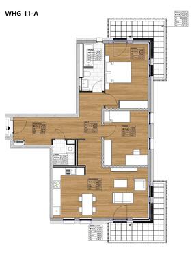 Wohnung 11-A - 3 Zimmer Etagenwohnung zum Kaufen in Trier