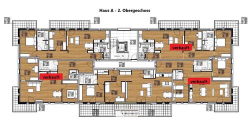 Haus A - 2. Obergeschoss - Etagenwohnung mit 94,70 m² in Trier zum Kaufen