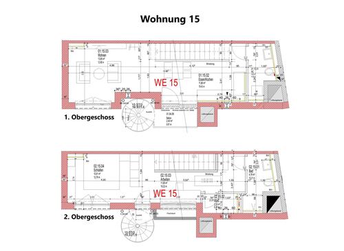 Wohnung 15 - 2 Zimmer Maisonettenwohnung in Trier