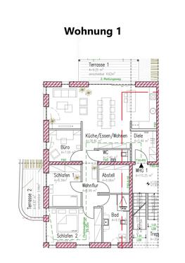 Wohnung 1 - Helle Neubauwohnung mit eigenem Garten im KFW 40 Energiesparhaus Nähe Porta Nigra