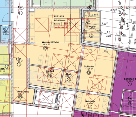 Wohnung Nr. 13 - 2 Zimmer Erdgeschoßwohnung zum Kaufen in Trier