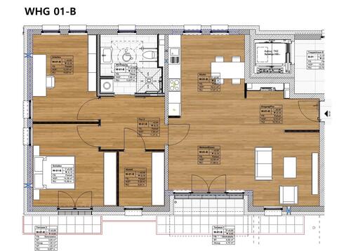 Wohnung 01-B - 3 Zimmer Erdgeschoßwohnung zum Kaufen in Trier