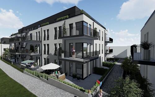 Gebäude A Seitenansicht V - Modernes energiesparendes Wohnen in Trier-Kürenz mit großzügigen Terrassen
