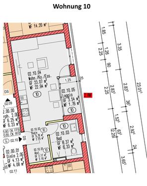 Wohnung 10 - 1 Zimmer Etagenwohnung zur Miete in Trier
