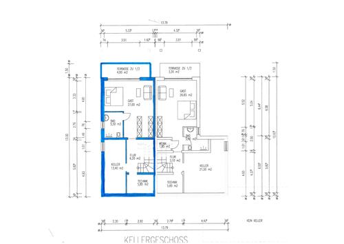 Untergeschoss Links - 6 Zimmer Doppelhaushälfte in Pluwig