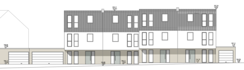Straßenansicht - Junge Familie -Modernes Wohnen im KFW 40 Energiesparhaus, Darlehen ab 0,35 % möglich