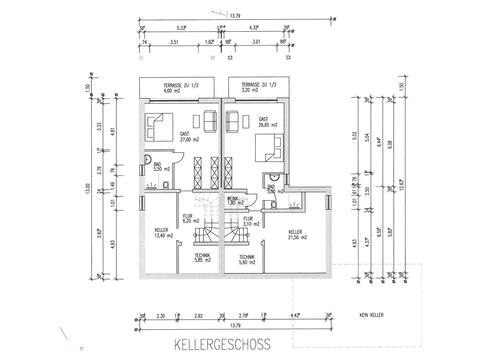 Untergeschoß (2) - 6 Zimmer Doppelhaushälfte in Pluwig