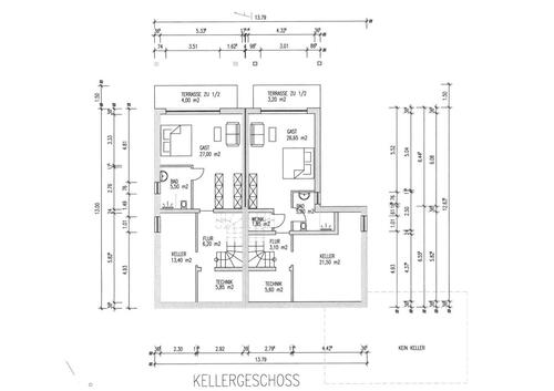 Untergeschoß - 6 Zimmer Doppelhaushälfte in Pluwig