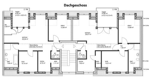 Dachgeschoss - Dachgeschoßwohnung mit 76,14 m&sup2; in Bonn zum Kaufen