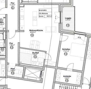 Wohnung Nr. 13 - 2 Zimmer Etagenwohnung zum Kaufen in Trier