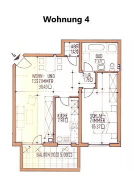 Wohnung 4 - 2 Zimmer Erdgeschoßwohnung zur Miete in Trier