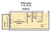 Wohnungen 1, 10, 19, 28 - Erdgeschoßwohnung mit 29,46 m&sup2; in Trier zum Kaufen