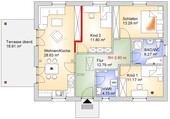 Grundrissvariante mit 2. Kinderzimmer - 