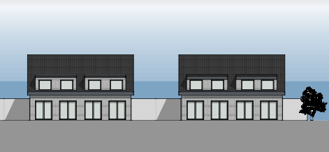 DHH Rückseite - Doppelhaushälfte mit 110,00 m&sup2; in Essen zum Kaufen