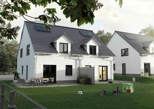 Beispiel DHH - E-Werden, DHH, FÖRDERBAR!!!, 107m² Wfl., 166m² Grund, Garage, NEUBAU KFW 40